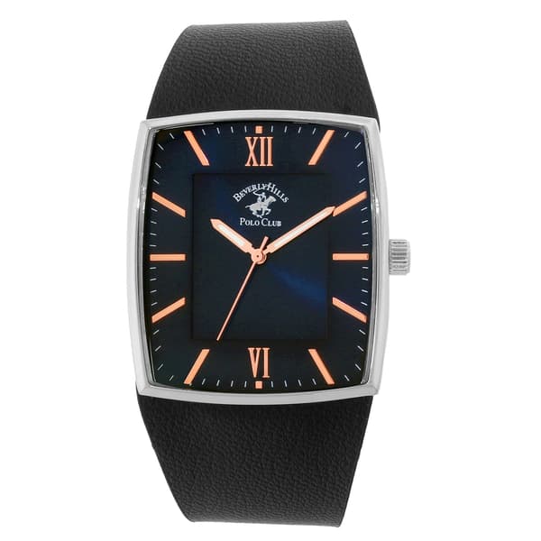 Mens Beverly Hill Polo Club Blue Sunray Dial Watch - 54586 - image 