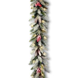 National Tree 9ft Dunhill Fir Garland w/Lights