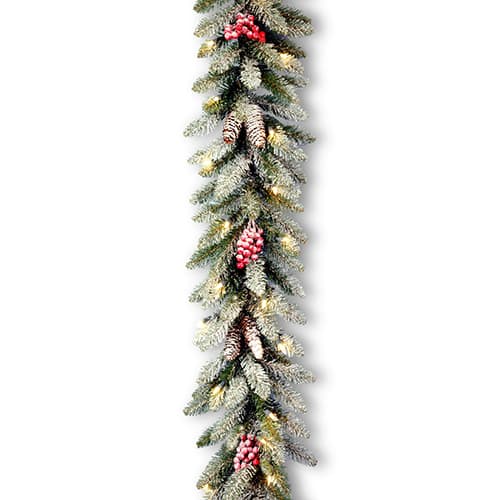 National Tree 9ft Dunhill Fir Garland w/Lights - image 