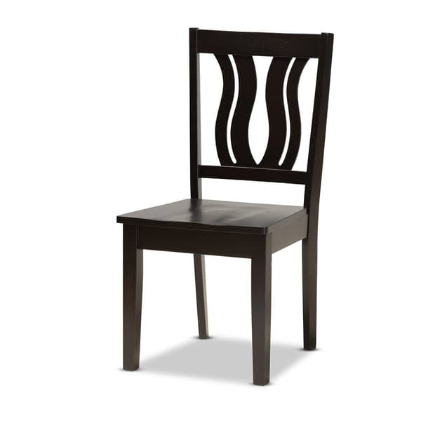Baxton Studio Zamira Dark Brown Finish Wood 5pc. Dining Set