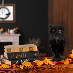 National Tree 11in. Eerie Eyes Owl Figurine