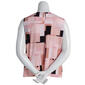 Petites Calvin Klein Sleeveless Pleat Neck Geometric Block Blouse - image 2