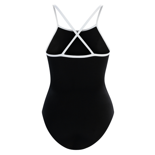 Womens Dolfin® Color Block Criss-Cross Straps One Piece Swimsuit
