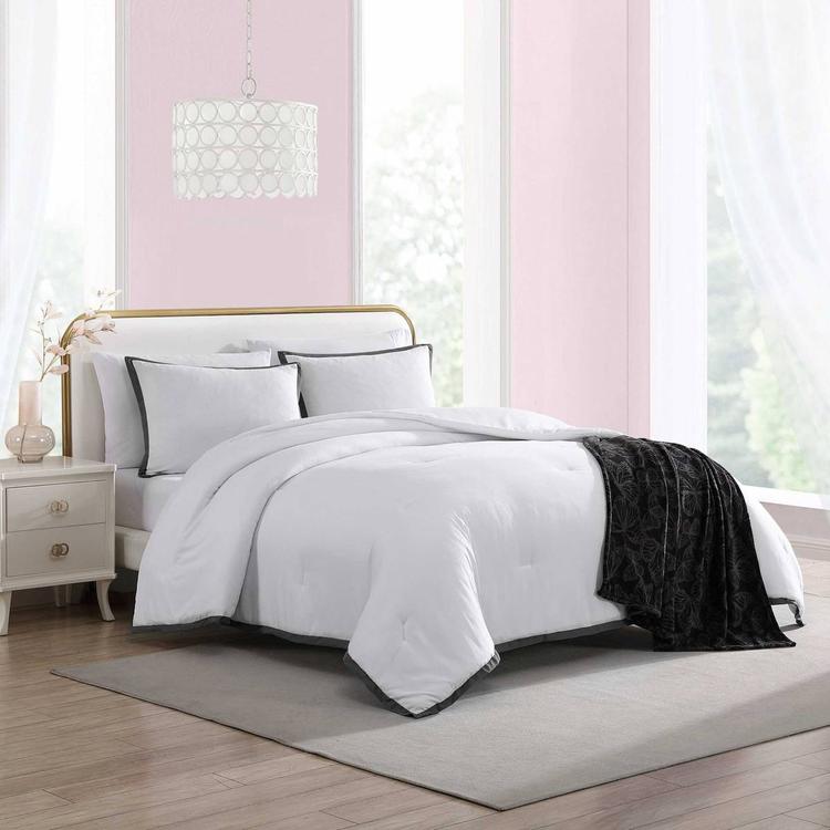 Betsey Johnson Signature Hotel Solid Microfiber Comforter Set