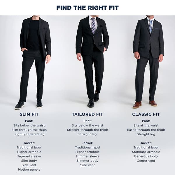 Mens Haggar® 2-Button Stretch Stria Coat