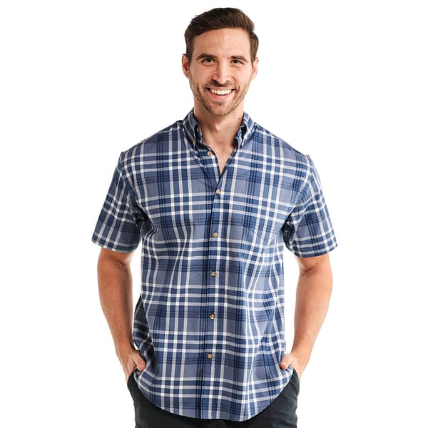 Mens Architect&#40;R&#41; Plaid Weekender Button Down Shirt - Vintage Blue - image 