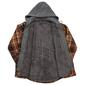 Mens Smith''s Sherpa Lined Flannel Shirt Jacket - Brown/Tan - image 2