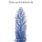 Puleo International 4ft. Pre-Lit Flocked Pencil Christmas Tree - image 6