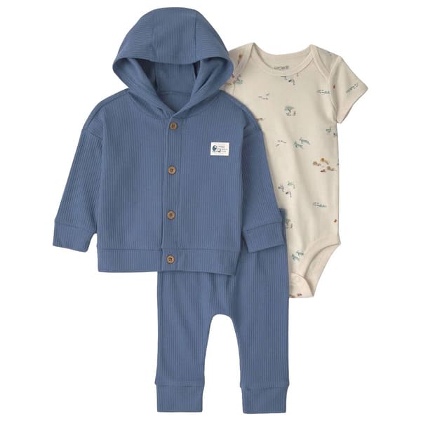 Baby Boy (NB-12M) Carter''s Ib 3Pc Solid Set - image 