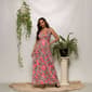 Womens 24/7 Comfort Apparel Pink Paisley Sleeveless Maxi Dress - image 4