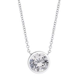 Sterling Silver Round Bezel Pendant