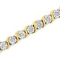 Haus of Brilliance 14kt. Yellow Gold S-Link Tennis Bracelet - image 2