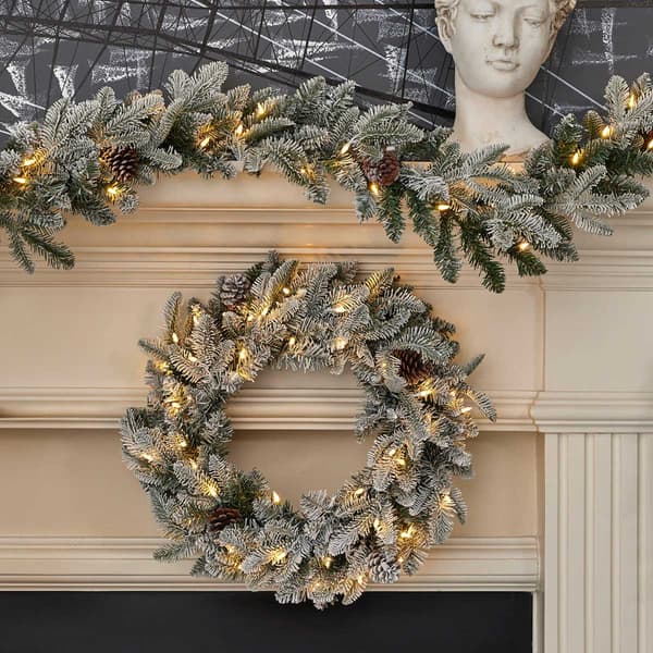 Seasonal LLC LED Lexington Fir 24in. Artificial Christmas Wreath