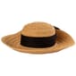 Womens Nine West Textured Flip Up Floppy Straw Hat w/ Scarf - image 1