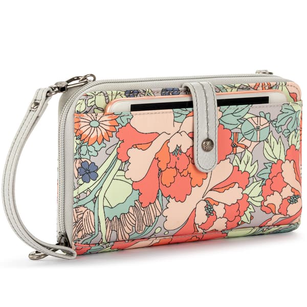 Sakroots Smartphone Crossbody - Light Grey