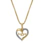 Gianni Argento Diamond Accent Mom in Heart Pendant Necklace - image 2