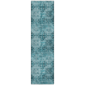 HomeRoots Teal Floral Medallion Non Skid Runner Rug - image 2