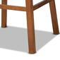 Baxton Studio Gradisca Brown Wood 2pc. Swivel Bar Stool Set - image 6