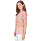 Petite Ruby Rd. Hothouse Florals Short Sleeve Damask Tee - image 4