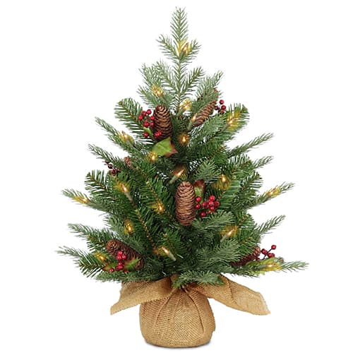 National Tree 2ft. Nordic Spruce(R) Battery Operated LED Tree - image 