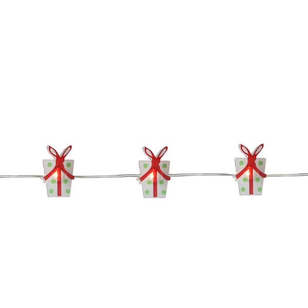 Northlight Seasonal 20ct. Christmas Present Fairy Lights - image 