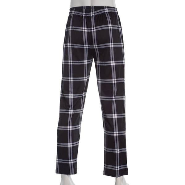 Mens Preswick & Moore® Plaid Drawstring Pajama Pants - Black