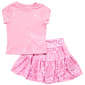 Girls (4-6x) RBX 2pc. Tulip Tee w/ Leopard Skort Set - image 1