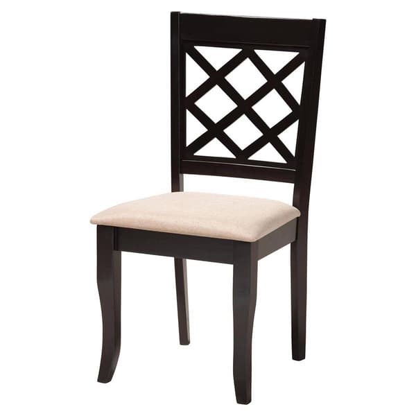 Baxton Studio Savina Modern Dark Brown Wood 5pc. Dining Set