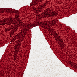 Hallmark Holiday Ribbon Bow Tufted 20x30 Bath Rug