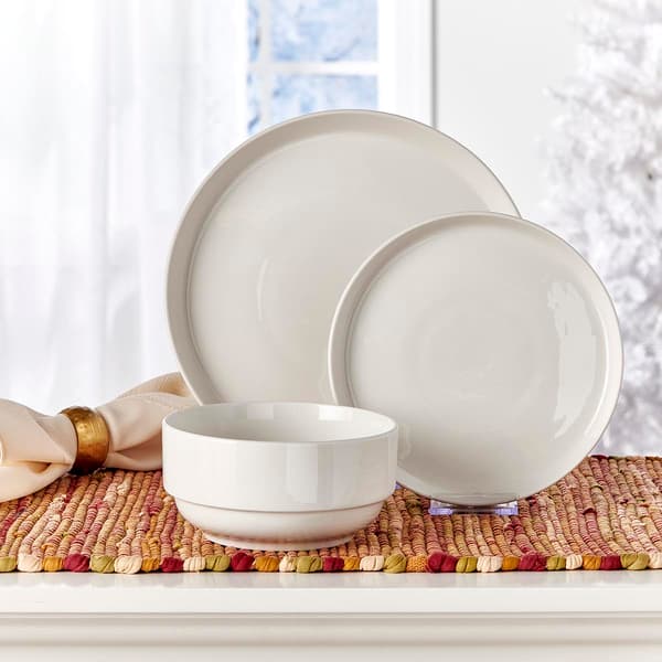 Gibson Snowscape 12pc. Stackable Dinnerware - image 
