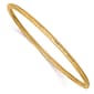 Gold Classics(tm) 14kt. Gold 3mm Diamond-Cut Tube Slip-On Bangle - image 1