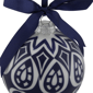 Northlight White & Blue Mosaic Glass Christmas Ball Ornament - image 3
