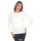 Womens White Mark Long Sleeve Banded Dolman Tunic - image 6