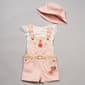 Girls &#40;4-6x&#41; Little Lass&#174; 2pc. Sparkle Unicorn Shortalls Set - image 2