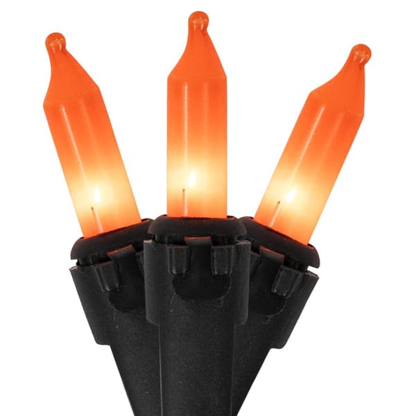 Northlight Seasonal 100-Count Orange Mini Light Set - image 