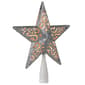 Northlight Seasonal 8.5in. Silver Glitter Star Tree Topper - image 4
