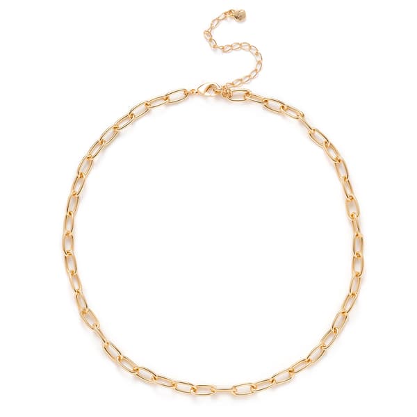 Wearable Art Gold-Tone 18 Paper Clip Link Necklace - image 