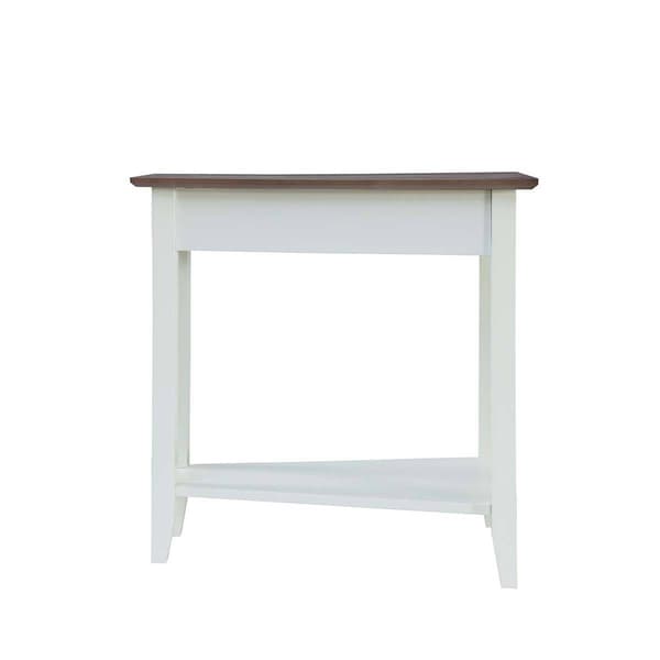 Convenience Concepts American Heritage Two-Tone Wedge End Table