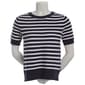 Womens Nautica Short Sleeve Horizonal Rib Tipped Sweater - image 2