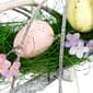 Northlight Seasonal Speckled Eggs & Flowers Easter Wreath - image 4
