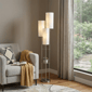 HomeRoots 68in. Silver Three Light Novelty Floor Lamp - image 2
