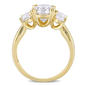 Diamond Classics™ 10kt. 3-Stone Yellow Gold Moissanite Ring - image 4