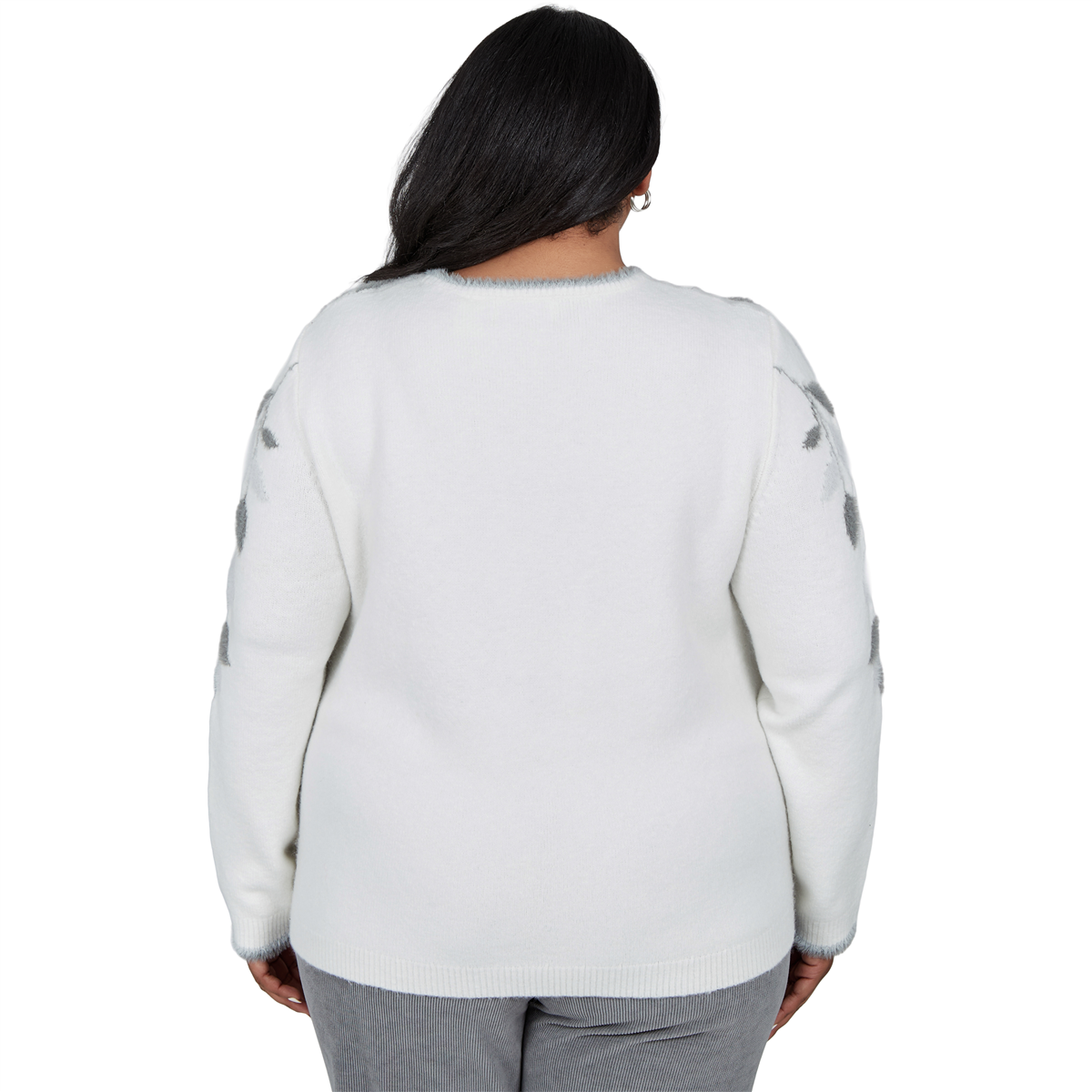 Plus Size Alfred Dunner Vail Falling Winter Leaves Sweater