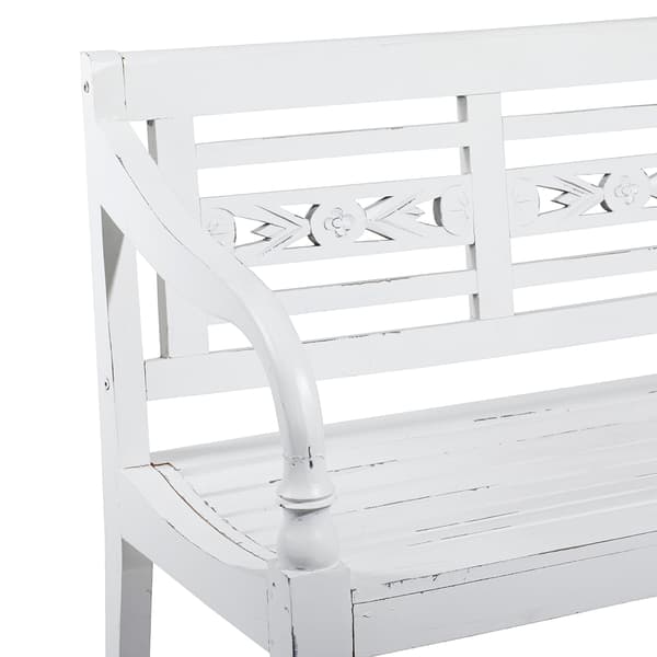 9th & Pike&#174; White Mahogany Country Bench