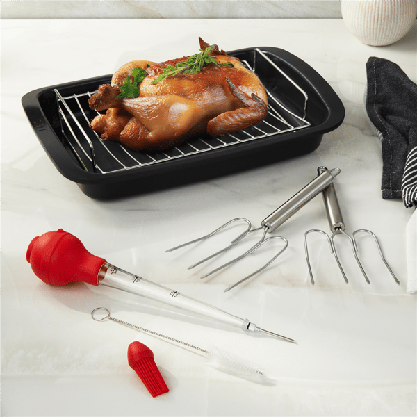 BergHOFF Leo Graphite 9pc. Ceramic Nonstick Cookware & Baster Set