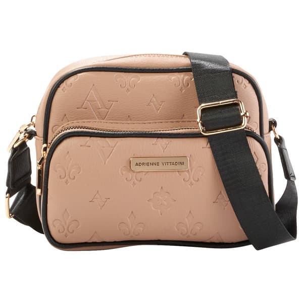 Adrienne Vittadini Marseille Signature Embossed Mini Crossbody - image 