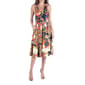 Womens 24/7 Comfort Apparel Floral Paisley Fit & Flare Dress - image 1