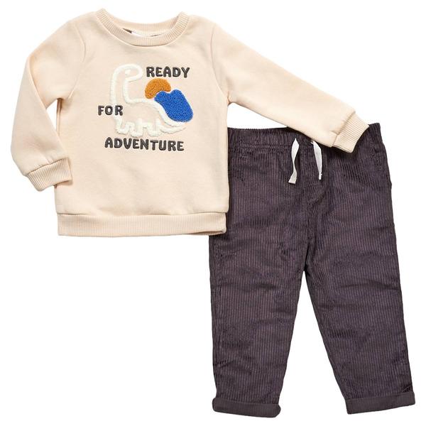 Baby Boy (12-24M) bon bebe(R) Dino Adventure Corduroy Pants Set - image 