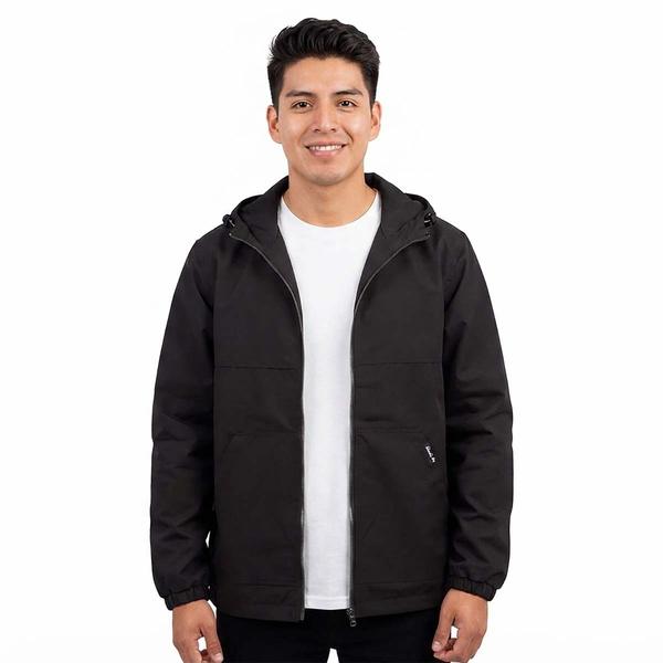 Mens Hawke & Co. Soft Fabric Lined Rain Jacket - image 