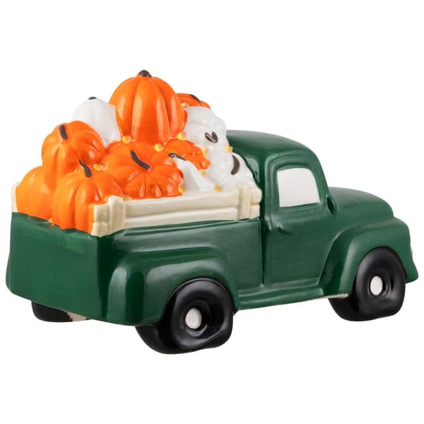 Northlight Seasonal 9.5in. LED Green Ceramic Truck D&#233;cor